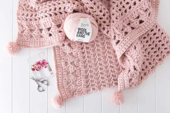 Crochet easy crazy chunky crochet blanket