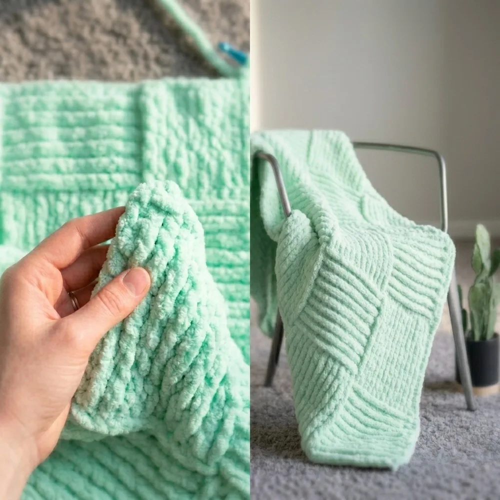 Free Crochet Velvet Plus Basket Weave Throw Pattern — photo 2