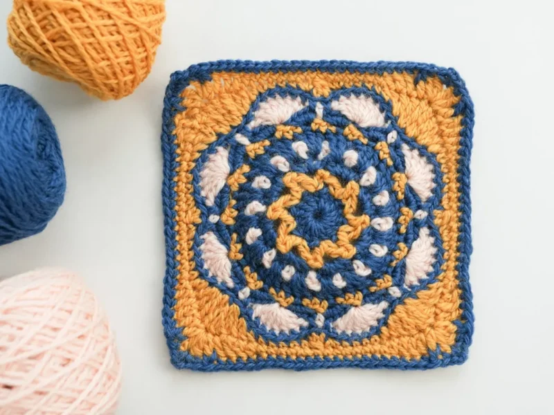70’s Unusual Granny Square