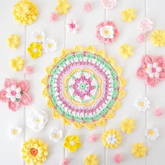 Crochet Mandala Pattern for Colorful Decor and Gifts