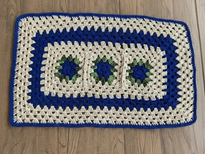 Crochet Rectangle Rug Pattern for Cozy Floor Decor
