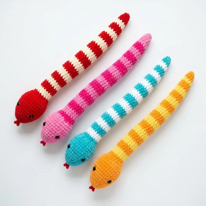 Candy Stripe Snake Amigurumi Free Crochet Pattern — photo 2