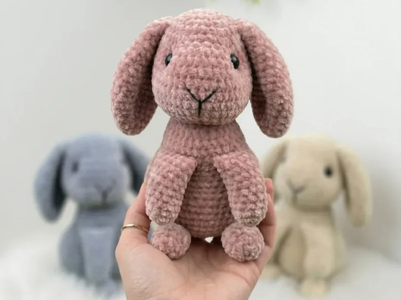 Crochet Bunny Amigurumi Pattern — Bulky Yarn, 20 cm