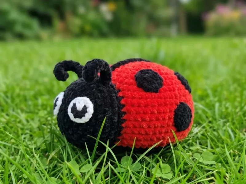 Crochet a plush ladybug amigurumi for beginners