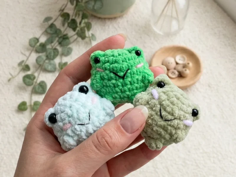 Crochet Toad Frog Bobble Amigurumi Free Pattern