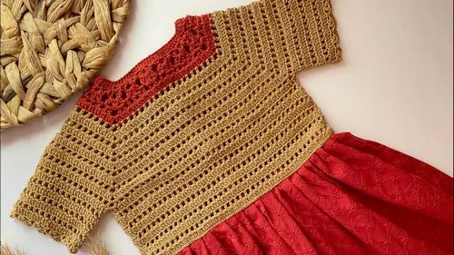 Crochet Yoke Dress Pattern: Sweet Top-Down Style For Girls — photo 2