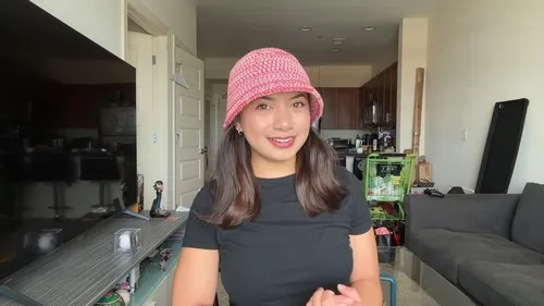 Double-strand crochet bucket hat for beginners