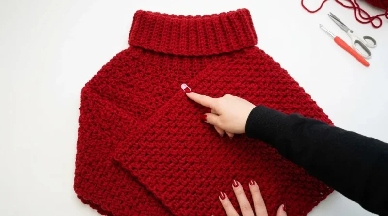 Easy Crochet Sweater Pattern with Textured Rice Grain Stitch — photo 3