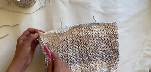 Grow-your-own crochet tote bag with matching straps — photo 2