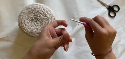 Grow-your-own crochet tote bag with matching straps — photo 4