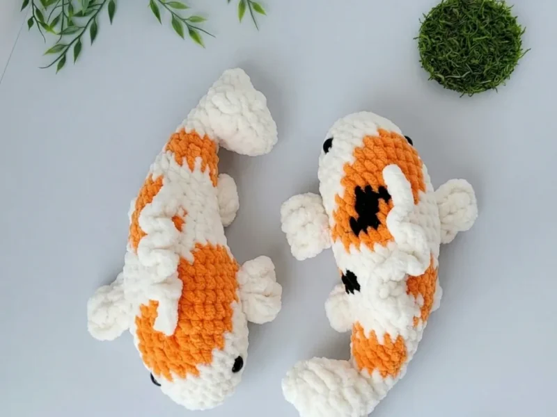 Koi carp amigurumi: a plush fish crochet pattern
