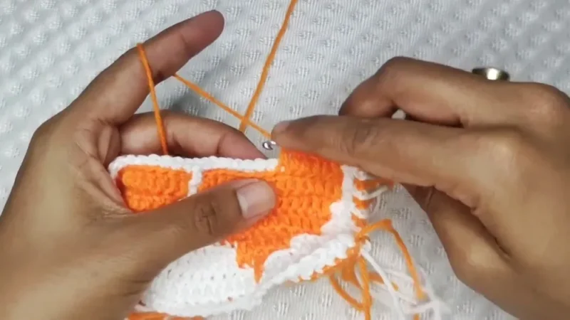 Mosaic heart crochet pattern for beginners — photo 2