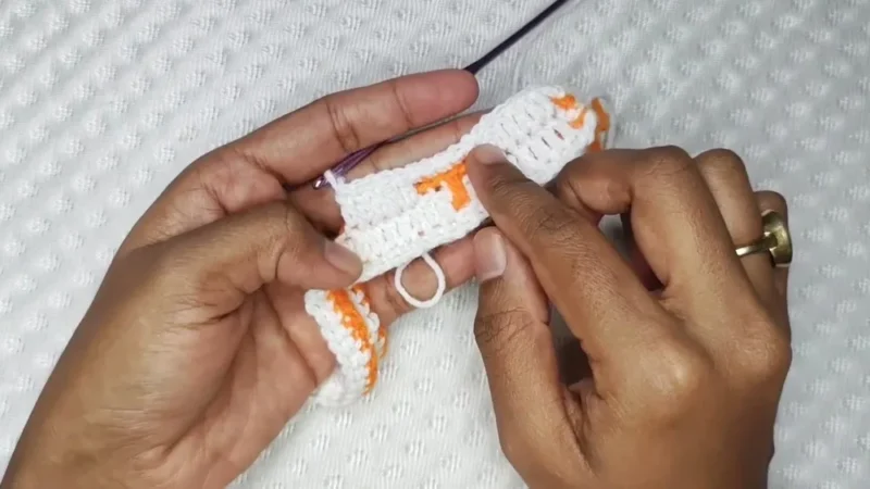 Mosaic heart crochet pattern for beginners — photo 3