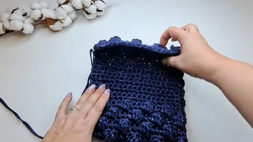 Beginner popcorn stitch pattern with easy single crochet rows — photo 3