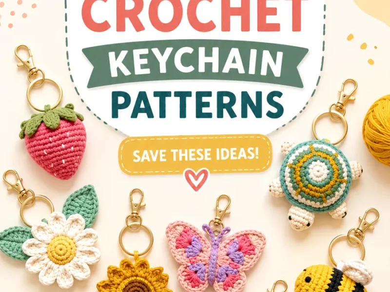 Amigurumi strawberry keychain crochet pattern for beginners – free ...